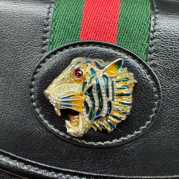 100% Authentic Gucci Rajah Leather Crossbody Bag - Picture 3 of 14